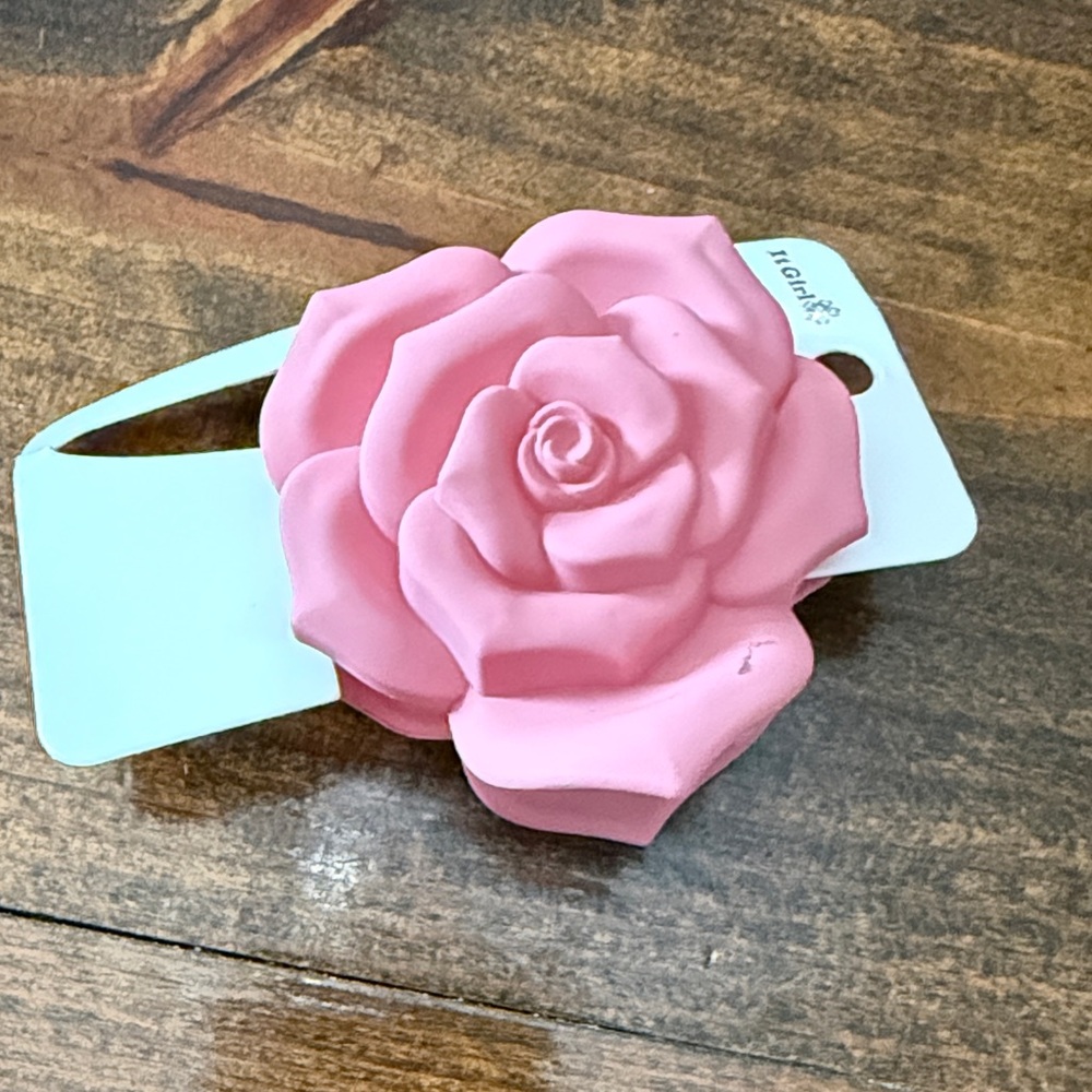Pink Rose  Hair Clip